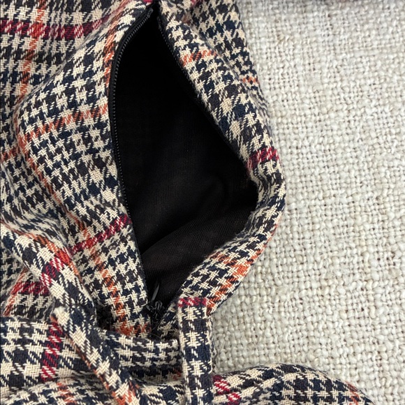 Zara TRF Collection Houndstooth Long Sleeve High Neck Dress XS - Picture 14 of 16